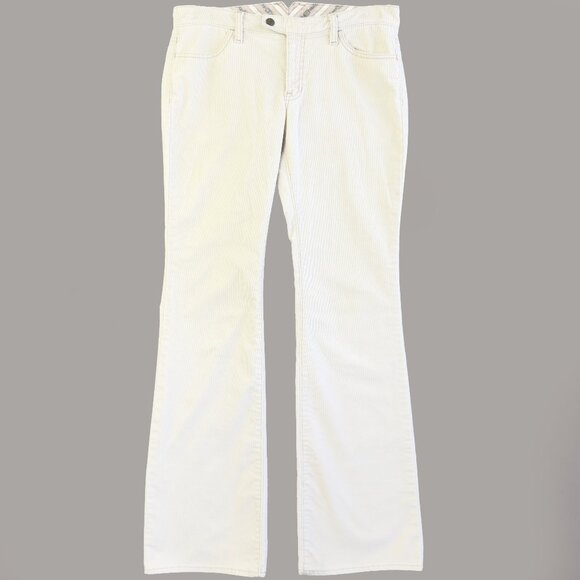 GAP Women’s Beige Bootcut Jeans Size 8L Long Stretch Cotton Blend Corduroy Pants - Picture 1 of 16